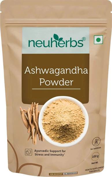Neuherbs Organic Ashwagandha Powder | Ayurvedic Care for Stress Relief |No Additives