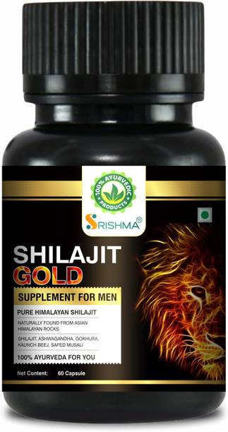 Srishma Shilajit Gold | Ayurvedic Supplement for Men | Boosts Stamina