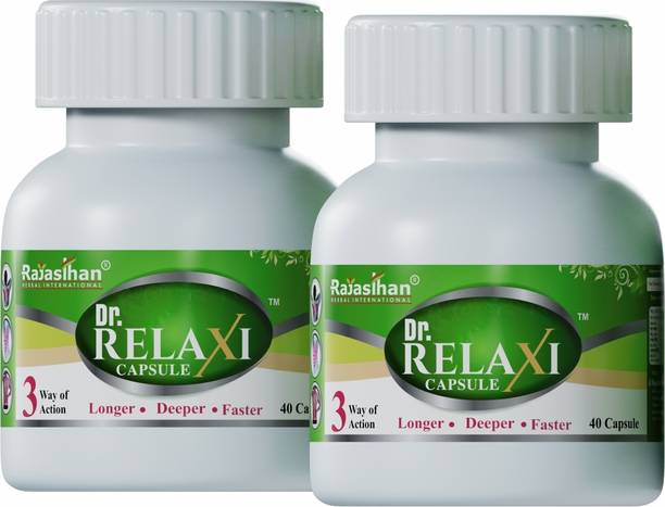 Rajasthan aushdhalaya Dr-Relaxi Capsules For Pain Relief | Each 40 Caps