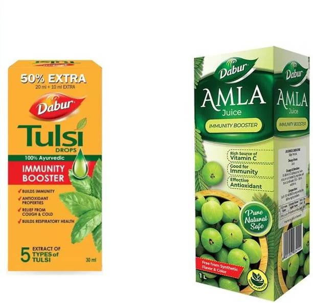 Dabur Tulsi with Amla Juice Combo Pack