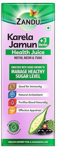 ZANDU Karela Jamun Health Juice-1L