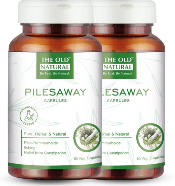 The Old Natural Pilesaway Capsule For Piles, Fissure I Fast relieve in bleeding, burning & pain