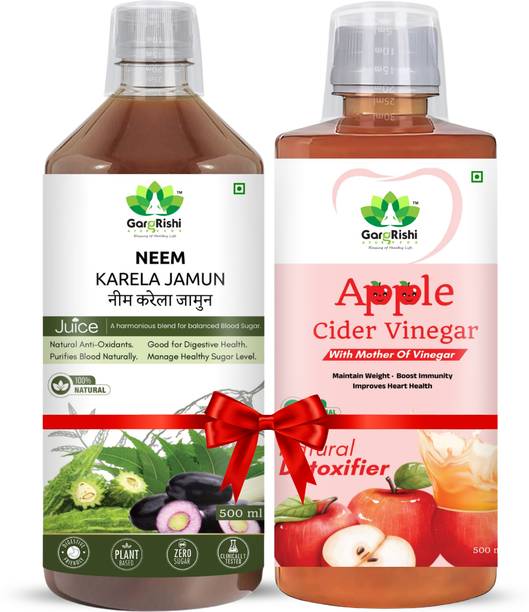 GargRishi Need Karela Jamun Juice & Cider Vinegar for Diabetes & Weight Loss