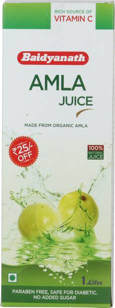 Baidyanath Amla Juice 1Liter Made from Organic Amla Fruits