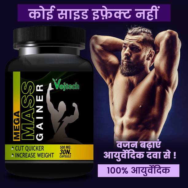 Vojtech Mega Mass Tablet Weight Gain Capsule Strong Body Protein Supplement