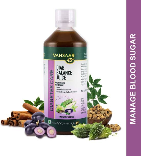 Vansaar 45+ Diab Balance Juice-1L | Lowers Blood Sugar Levels naturally