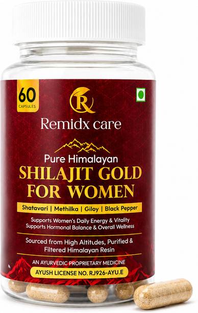 Remidx Care RemidxCare Shilajit gold Capsules for Women Energy, Hormone Balance & vitality