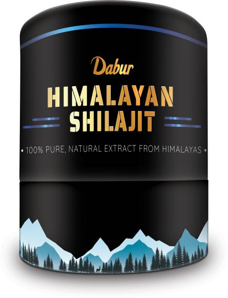 Dabur 100% Pure Himalayan Shilajit Resin Boosts Stamina & Immunity |Revitalises Body