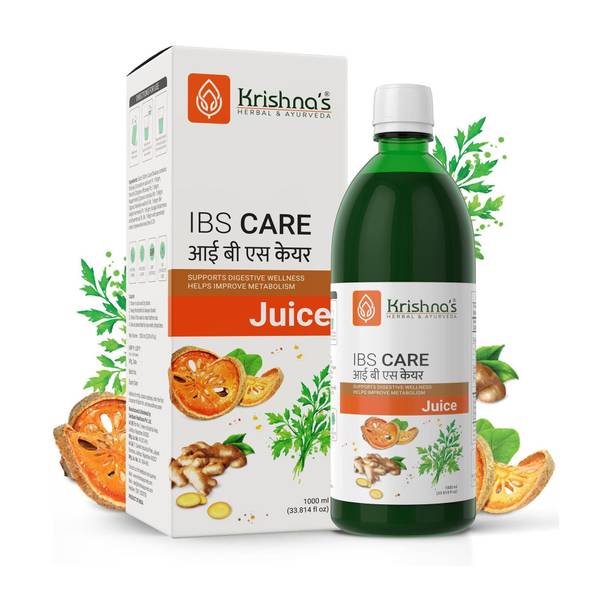 Krishna's Herbal & Ayurveda Natural Herbal IBS Care Juice for Digestive Health Manage Digestive Issue 1000ml