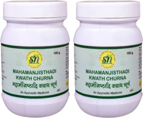 SN HERBALS Mahamanjisthadi Kwath Churna Ayurvedic Herbal Powder for Daily Wellness Routine