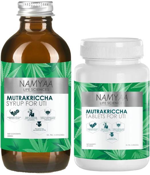 Namyaa UTI Treatment Kit|UTI Syrup and tablets|Supports Urinary Tract to Relieve Pain