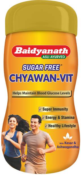Baidyanath Chyawan Vit (Sugarfree Chyawanprash) Enhances Immunity, Strength, and Stamina