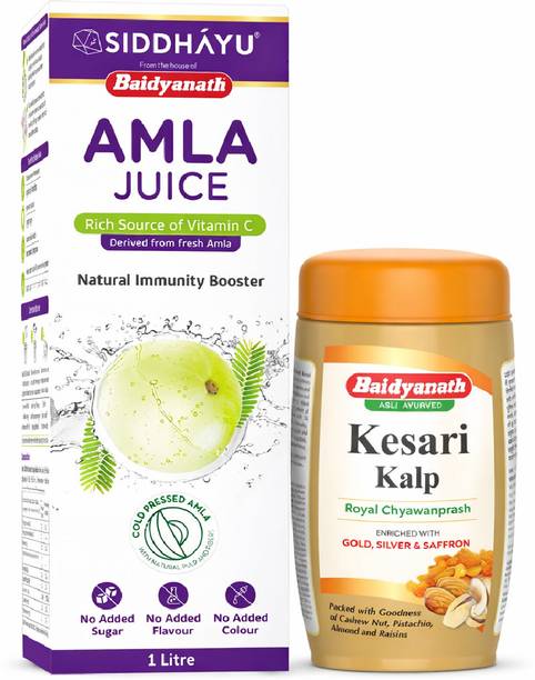 Baidyanath Kesari Kalp Royal Chyawanprash 1 kg + Amla Juice 1 L