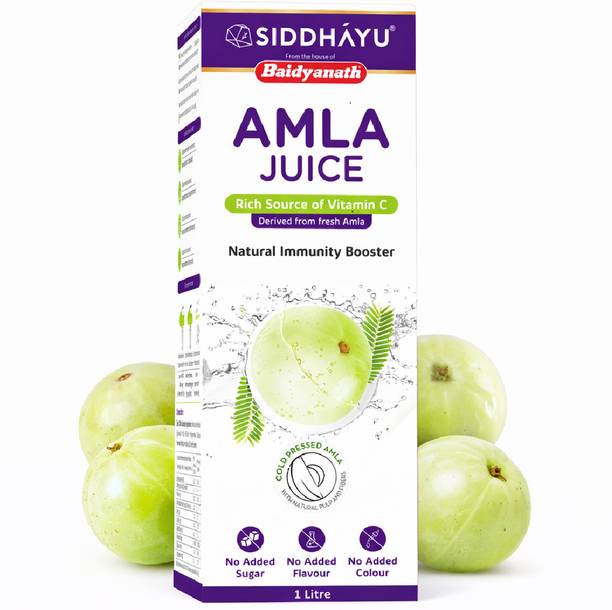 Baidyanath Amla Juice|For Hair Growth, Skin & Vitamin C - 1 Ltr