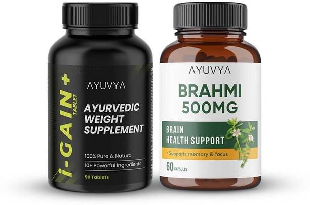 Ayuvya i-Gain+ Weight Supplement, Supports Natural Weight Gain with improved Appetite