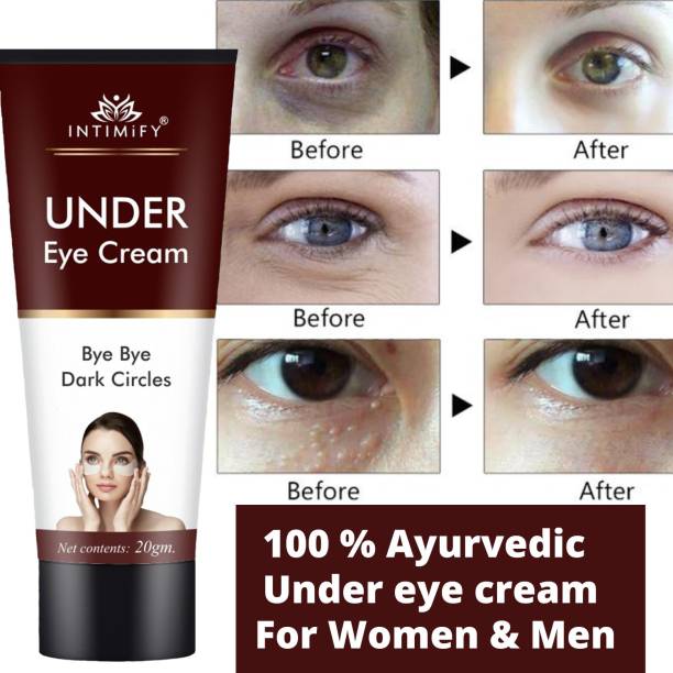 INTIMIFY Under Eye Dark Circle Remover Cream For Women, Remove Eye Puffiness & Wrinkles