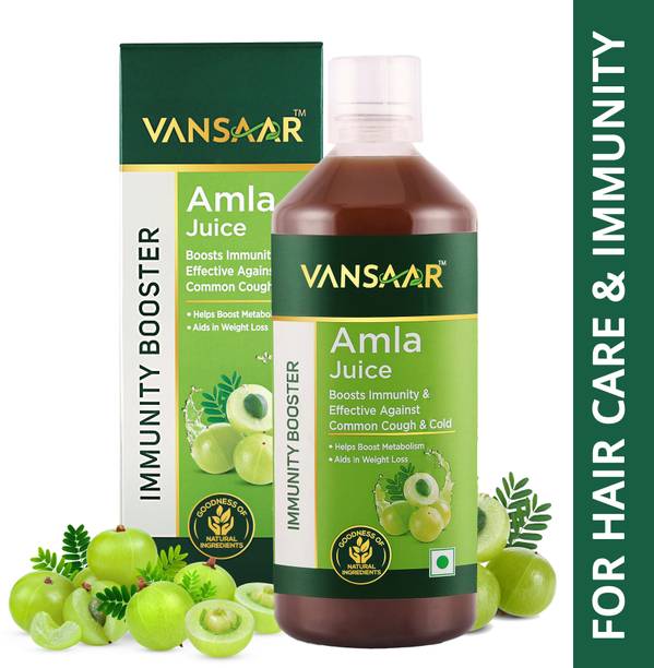 VANSAAR Ayurvedic Amla Juice Cold Pressed Wild Amla for Immunity & Hair Growth
