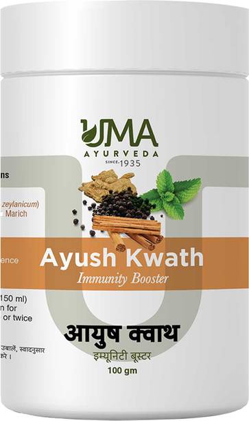 Uma Ayurveda Ayush Kwath Immunity Booster Powder Improve Digestion Helpful Common Cold Fever
