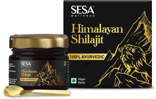 SESA Ayurvedic Himalayan Shilajit Resin 20g | 60%+ Fulvic Acid | Helps Boost Immunity