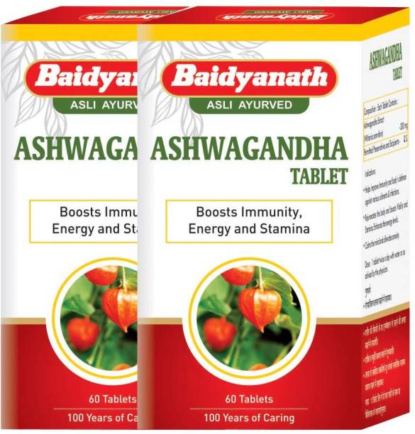 Baidyanath Ashwagandha Tablets, Immunity Booster, 60 Tablets