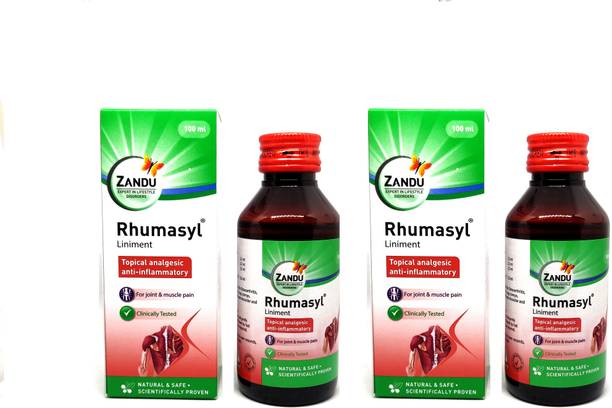 ZANDU Rhumasyl Liniment Oil 100 ml (pack of 2)