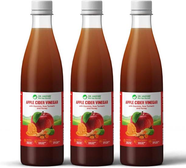 Dr. Vaidya's Apple Cider Vinegar - With Garcinia, Raw Turmeric & Honey Vinegar