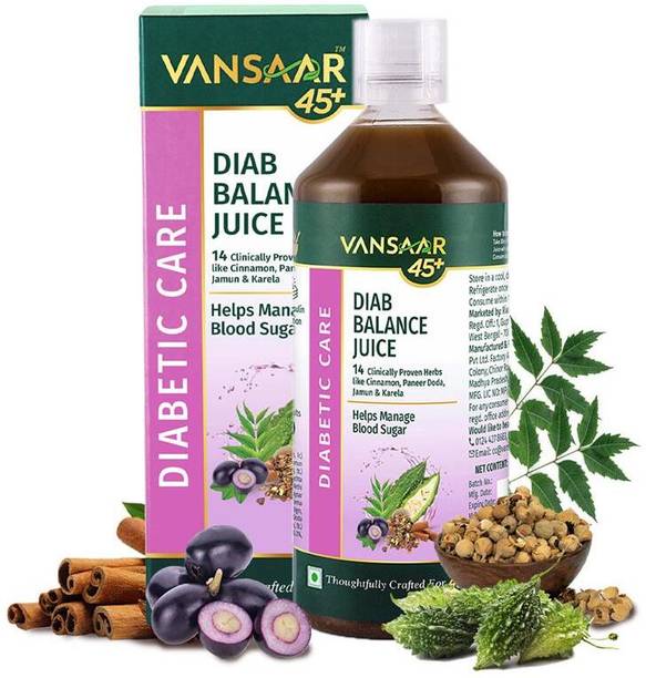 VANSAAR Diab Balance Juice with 14 Herbs like Karela, Neem,Cinnamon & More
