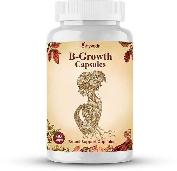 Girlyveda B-Growth Capsules for Women, Ayurvedic Support for Breast Firmness