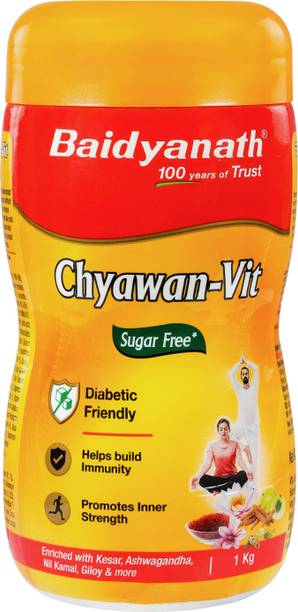Baidyanath Sugarfree Chyawan Vit- Specially formulated Chyawanprash with No Added Sugar- With Benefits of Amla, Ashwagandha and Almonds
