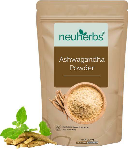 Neuherbs Organic Ashwagandha Powder | Ayurvedic Care for Stress Relief |No Additives