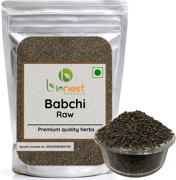 Bionest Herbals Babchi beej (Raw) -125 g- Bakuchi / Bavachi Seeds | Skin repair & pigmentation Herbs Herbal Tea Pouch