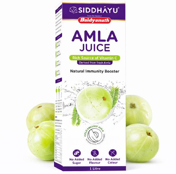 Baidyanath Amla Juice 1Liter Made from Organic Amla Fruits