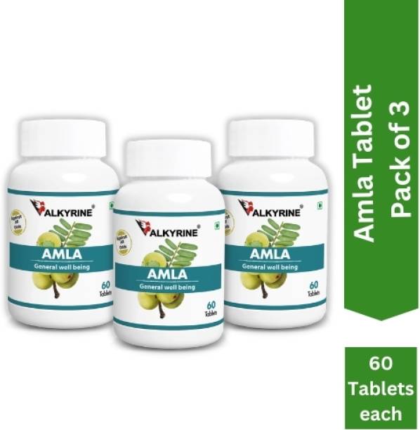 VALKYRINE Amla Tablet | Natural &amp; Rich Source of Vitamin C