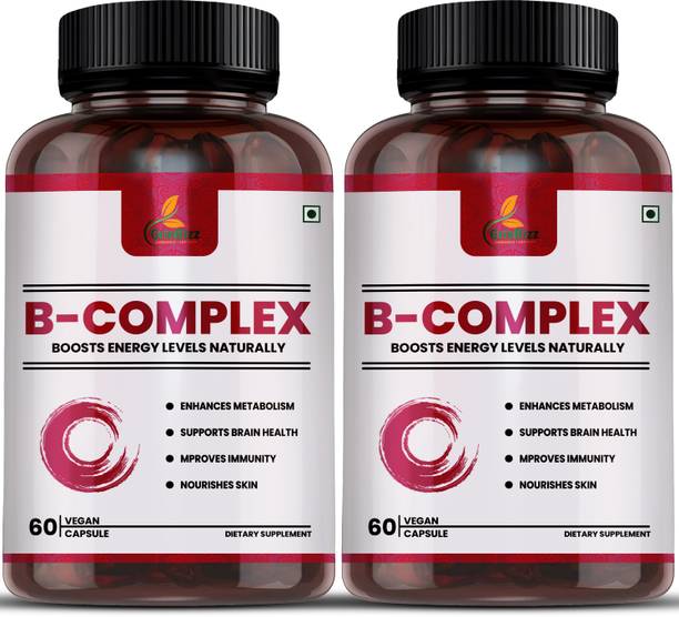 grinbizz B-Complex Capsules | Supports Metabolism, Brain Health & Immunity Capsules