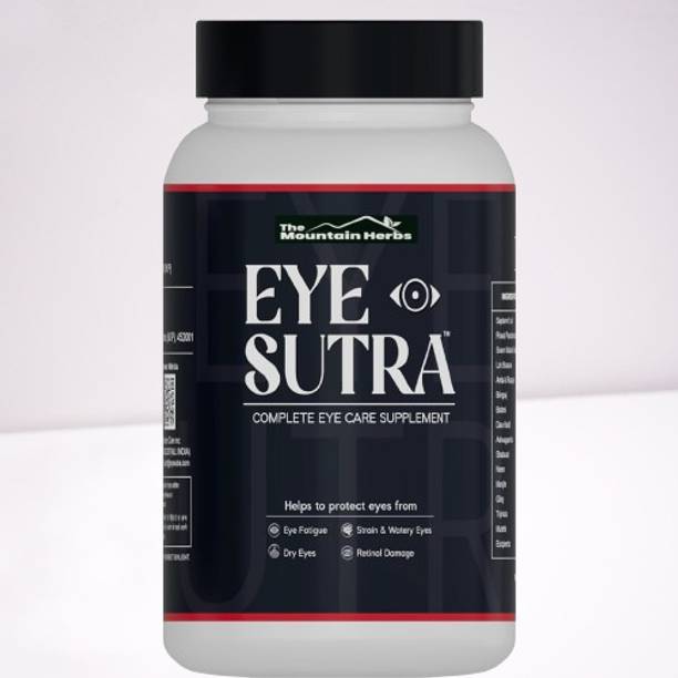 The Mountain Herbs Eye Sutra Natural Helps in Eye Vision Care Strain,Dryness Redness & Itching