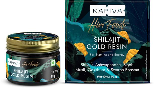 Kapiva Shilajit Gold Resin 10g | Boosts Stamina | Contains 24 Carat Gold|100% Ayurvedic