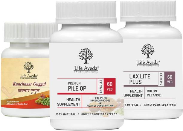 Life Aveda Piles Care Pack - The Best Ayurvedic Medicine for Piles