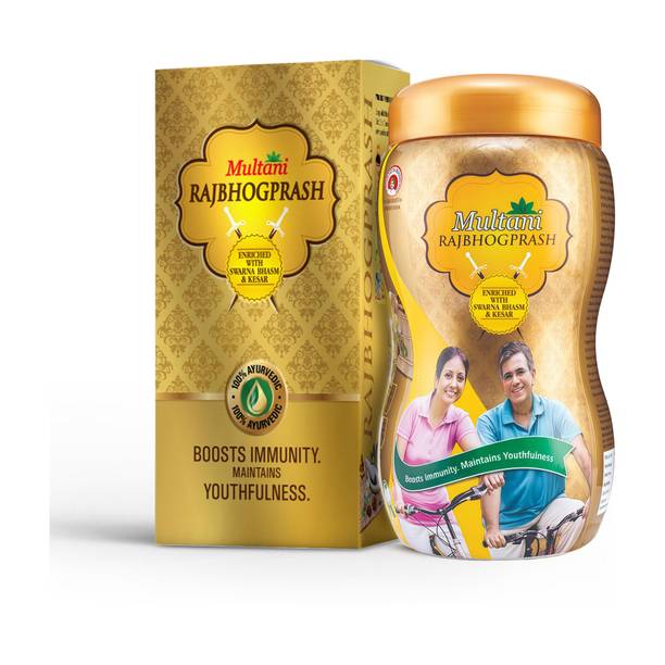 Multani Rajbhogprash Enriched With Swaran Bhasm & Kesar | Immunity Booster - 500gm