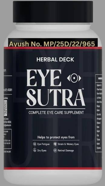 Herbal Deck Eye Sutra Natural Supplement for Eye Dryness, Redness & Itchin Eye Vision Care