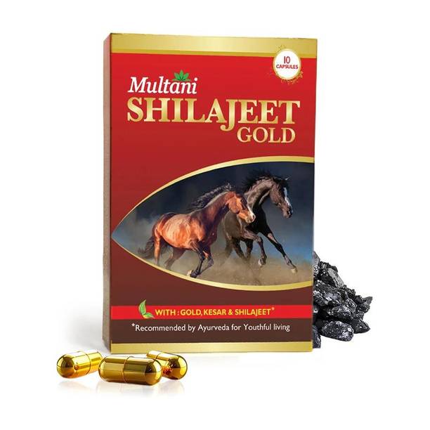 Multani Shilajit Gold Capsule | Boost Strength & Stamina, Relief From Stress -