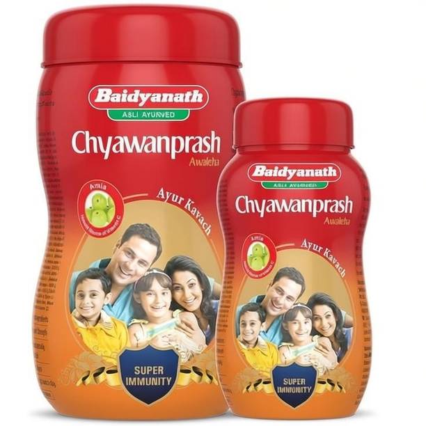 Baidyanath Chyawanprash (450 gm + 250 gm) Natural Immunity Booster With Vitamin C