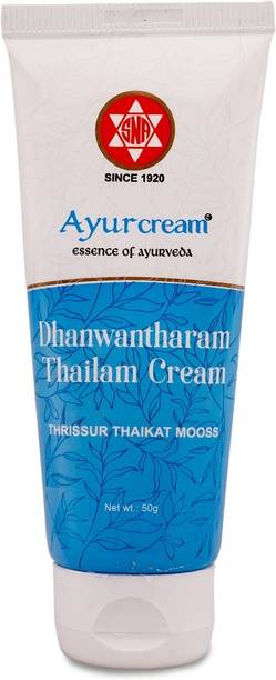ASHTAVAIDYAN THRISSUR THAIKAT MOOSS Dhanwantharam Thailam Cream, 50g, Ayurvedic Muscle & Joint Care