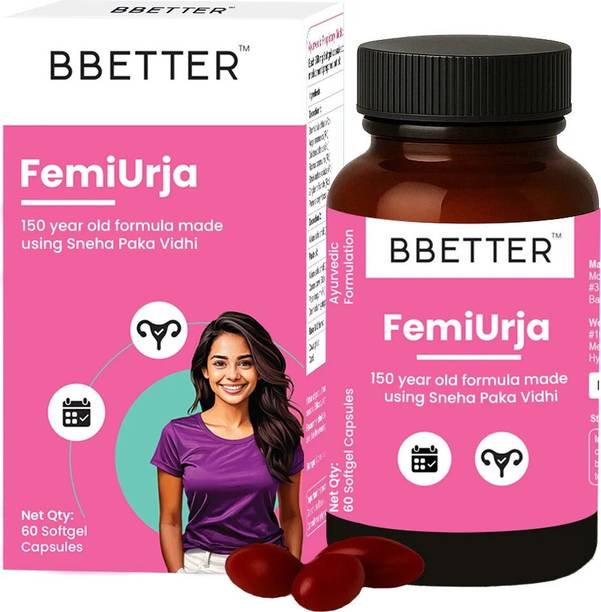 BBETTER FemiUrja | Ayurvedic Menstrual Health Support – PMS Relief & Digestive Support