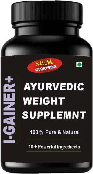 SOM AYURVEDA i-Gainer + Protein Boost for Gainers 319 Weight Gainers/Mass Gainers