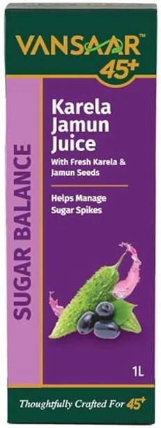VANSAAR Karela & Jamun Juice-1L | Manages blood sugar control | Prediabetics & diabetics