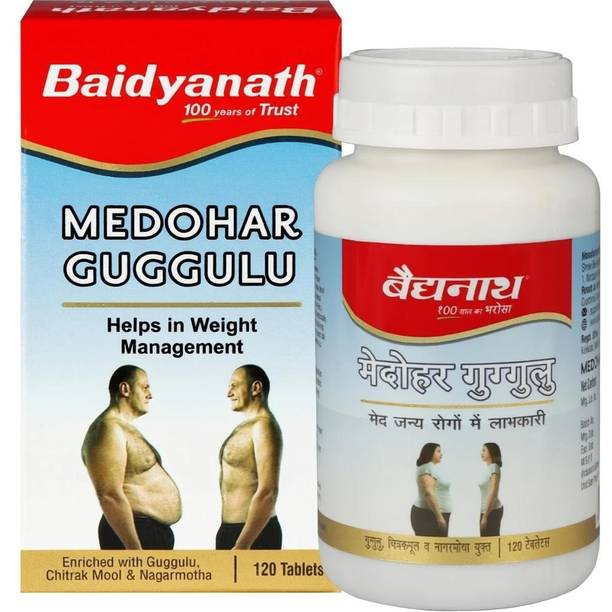 Baidyanath Medohar Guggulu 120 Tab | Enriched with Guggulu, Chitrakmool and Nagarmotha