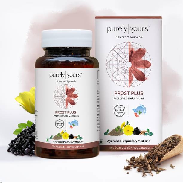 Purely Yours Prost Plus - Prostate Care Ayurvedic Capsules | Improves Prostate Function