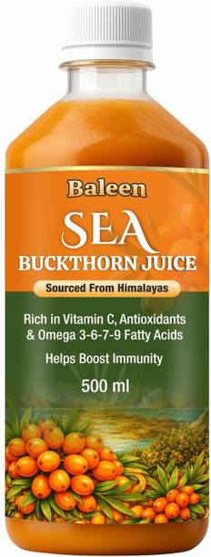 BALEEN Himalayan Sea Buckthorn Juice | Rich in Vitamins, Antioxidant & Omega Fatty Acid