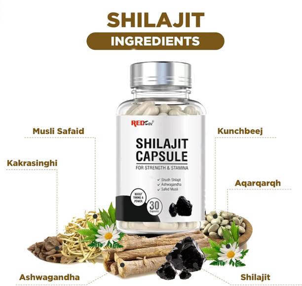 Redtize nh7uf Shilajit Capsules For Strenght & stamina sudh shilajit 100% PURE