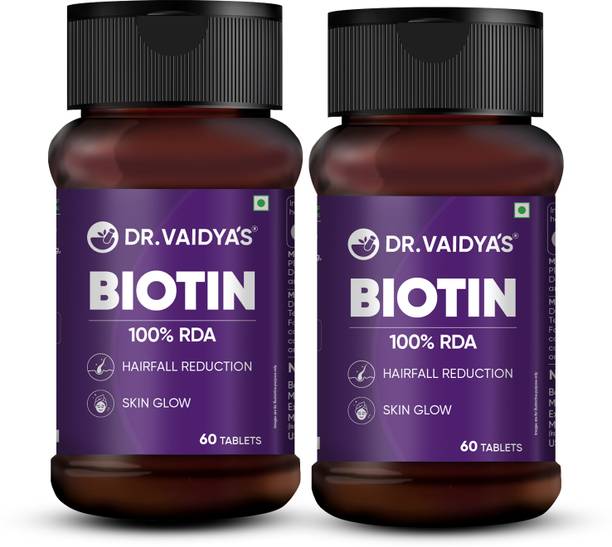 DR. VAIDYA'S Biotin Tablets for Hair Growth (60 Tablets)